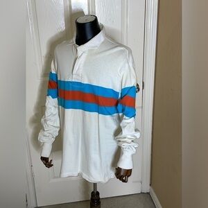 Rare Vintage Maxmore Rugby Long sleeve Shirt 80s  Size 46​​​​​​​​​​​